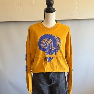 Los Angeles Rams Yellow and Blue Graphic Sweatshirt